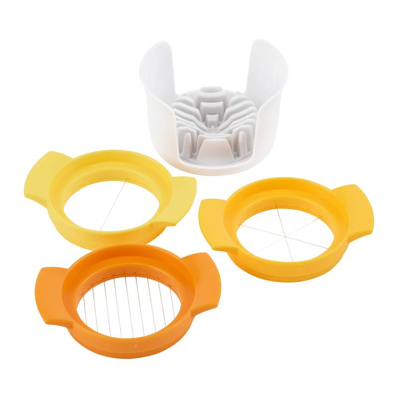 RSVP International Egg Slicer Trio - Interchangeable Stainless Steel Wire Blades