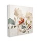 preview thumbnail 3 of 10, Stupell Beige Flowers Red Detail Canvas Wall Art Design by Lazar Studio
