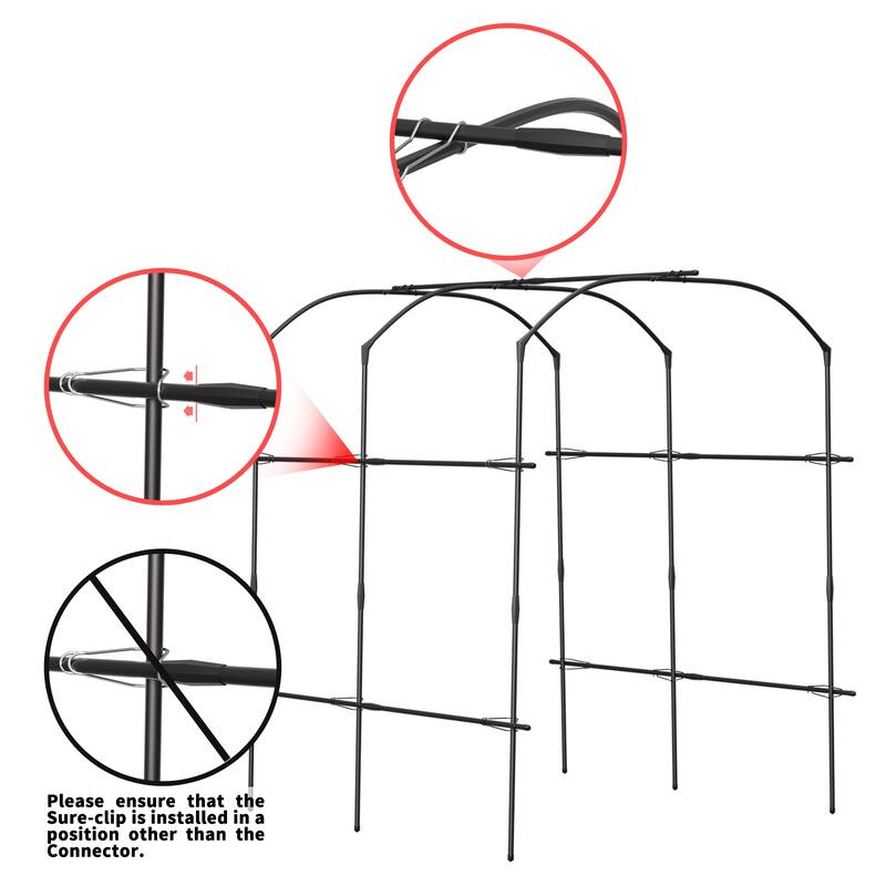 DoCred Garden Trellis for Climbing Plants, Outdoor Metal Trellis