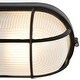 preview thumbnail 6 of 6, Access Lighting Nauticus Dual Mount - Outdoor Wall Sconce Bulkhead - Black Finish - Frosted Glass Shade - Incandescent