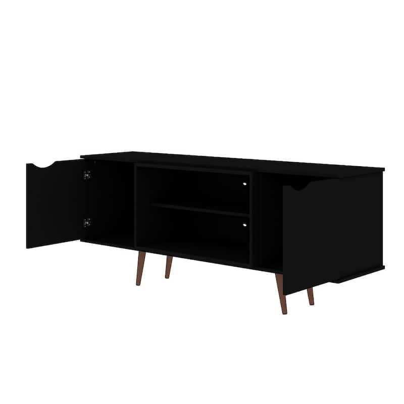Hampton Mid Century Modern Wood 62.99 In. Media Cabinet Console