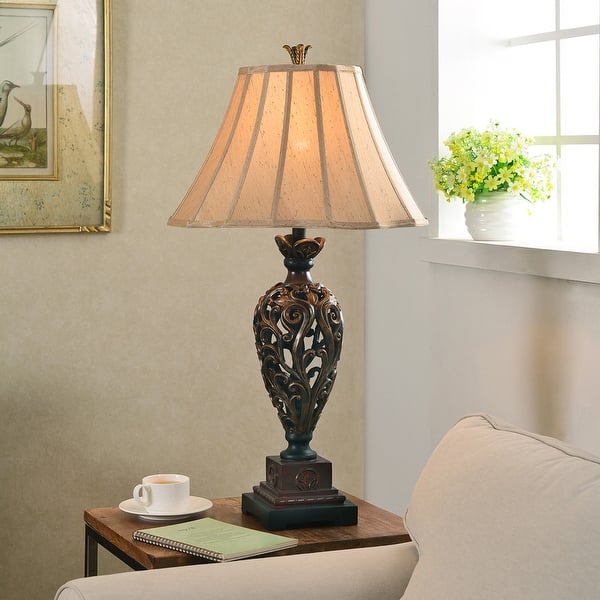 Shop Vetaio Golden Ruby 3 Way Table Lamp On Sale Overstock 7579014