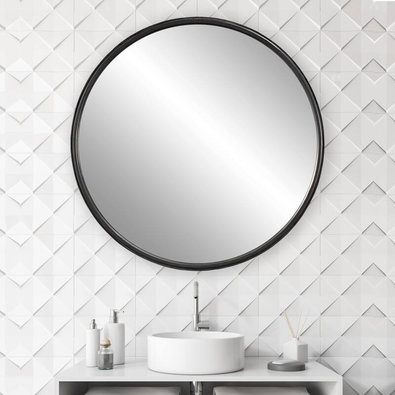 Uttermost Dawsyn 44" Round Large Modern Industrial Vanity Bathroom