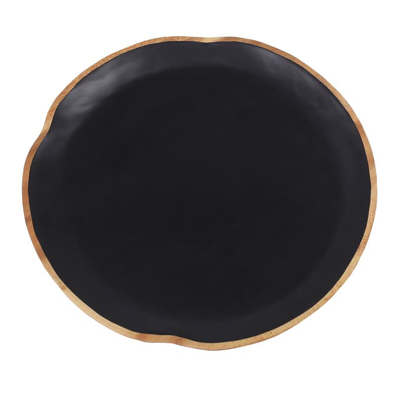 Elk Home Weller Black Finish Wood 18 Inch Wide Plate