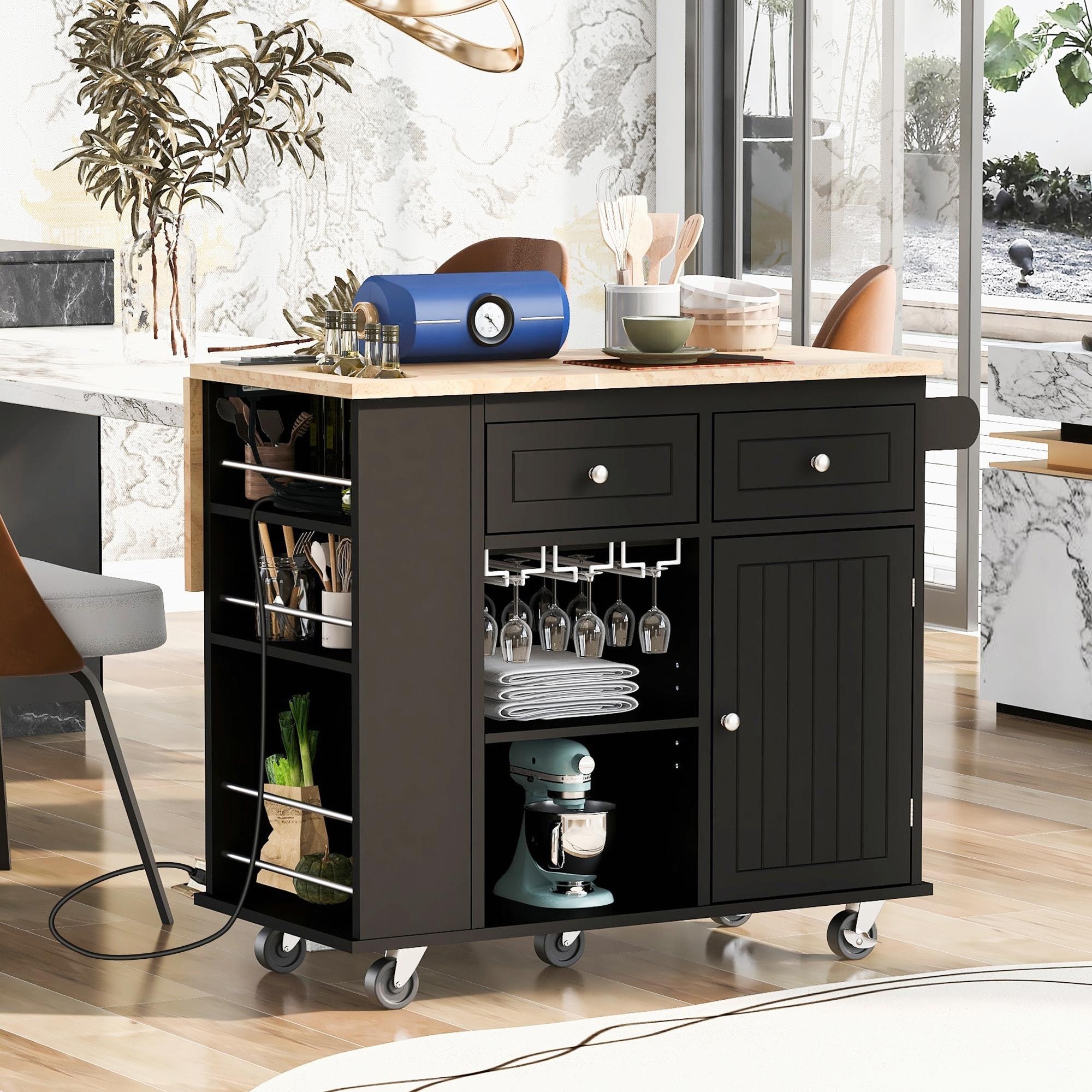 Kitchen storage with wine rack cheap