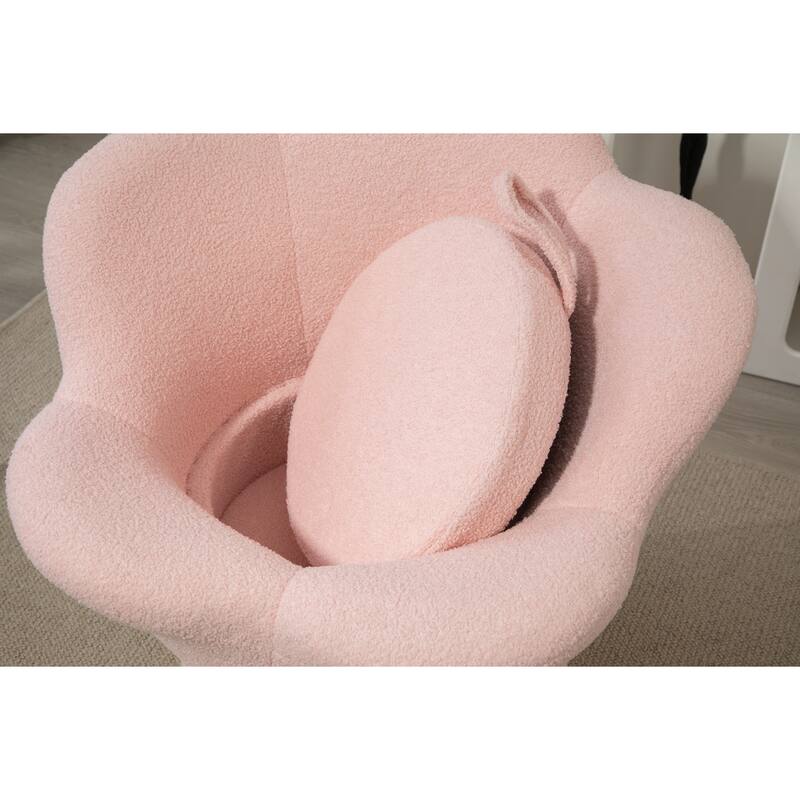360 Swivel Modern Armchair Salon Chair TV Chair with Plush Cushioning for Living Room Bedroom or Office