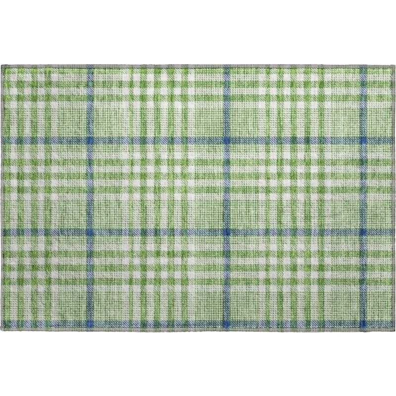 Premium Washable Super Soft Modern Plaid Mayfield Rug
