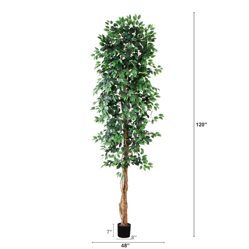 Potted Artificial Ficus Tree - 10'
