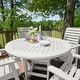 preview thumbnail 39 of 49, Weatherly 5-piece Outdoor Dining Set - 48" Round Table, Counter-height