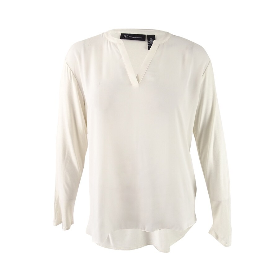 Shop Inc International Concepts Women S Split Neck Top Xl