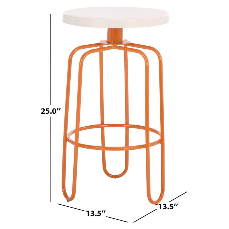 SAFAVIEH Home Osamu Counter Stool - 14"W x 14"D x 25"H