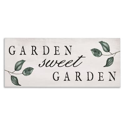 Stupell Sweet Garden Sign Canvas Wall Art Design By Lil' Rue