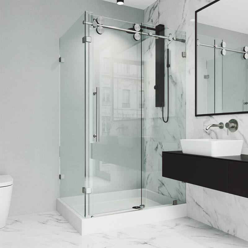 VIGO Winslow Frameless Sliding Shower Enclosure