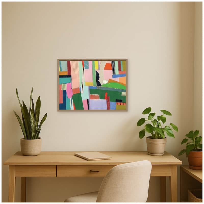 Kate and Laurel Maximalist FC by Felicia Dadak Framed Canvas Wall Art Print