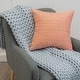 preview thumbnail 2 of 3, Your Lifestyle by Donna Sharp Journey Peach Polyester Decorative Pillow Cover