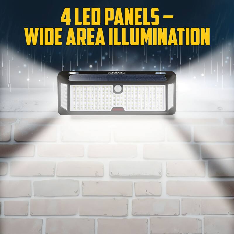 Bell + Howell Bionic Wall Light XL Pro Solar Powered Outdoor Motion Sensor Light