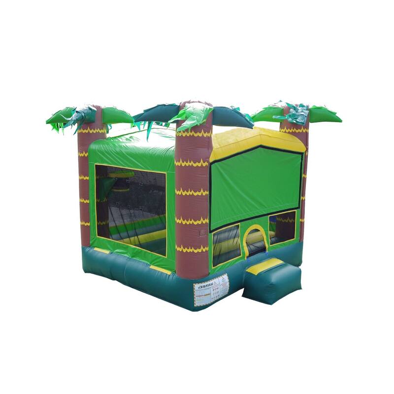 JumpOrange Tropical Aloha Commercial Grade Bounce House for Kids (with Blower)