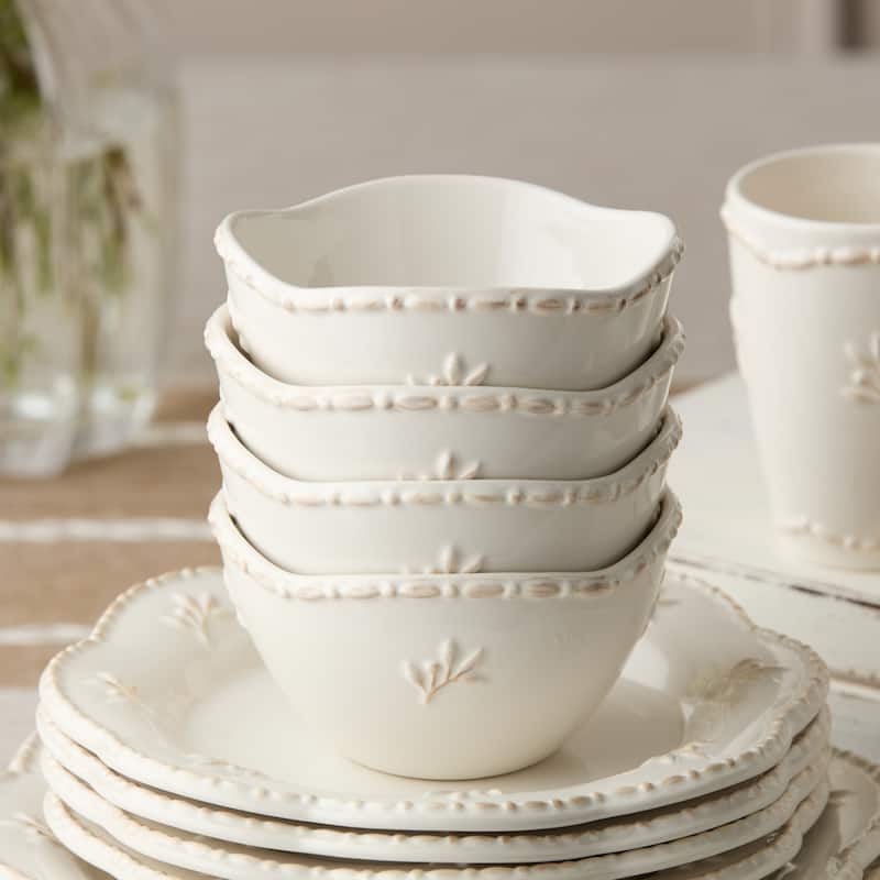 Certified International Heritage Beads 16 oz. Cereal Bowls,Set of 4 - 5.25'' W x 5.25'' D x 3'' H