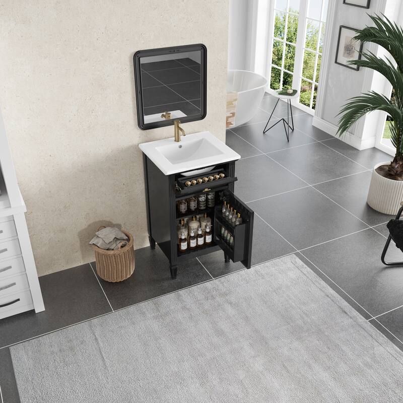Modern Bathroom Vanity with Functional Storage and Stylish Design