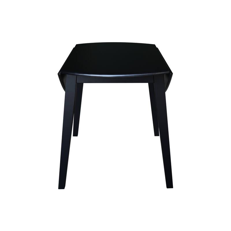 42 in. Solid Wood Round Dual Drop Leaf Table
