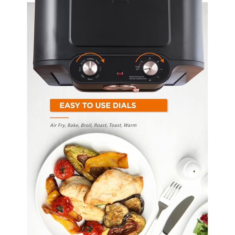 COMMERCIAL CHEF Air Fryer Multi-Oven, 17-QT Multifunctional & Multi Level Air Fryer with