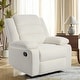 preview thumbnail 56 of 101, Overstuffed Cotton Corduroy Manual Pushback Recliner with Wide Armrest