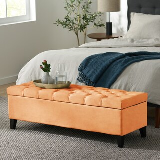 Ottilie Button-tufted Storage Ottoman Bench by Christopher Knight Home