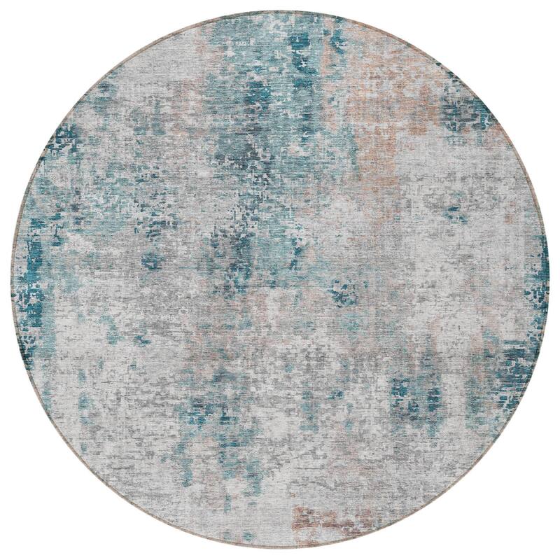 HomeRoots Abstract Transitional Rectangle Outdoor Rug
