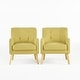 preview thumbnail 21 of 20, Felicity Mid-Century Modern Fabric Tufted Arm Chair (Set of 2) by Christopher Knight Home