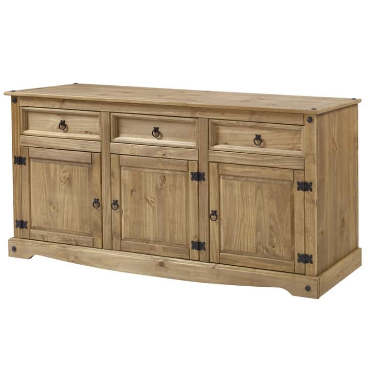 65" Wood Buffet Sideboard Farmhouse - Corona Collection | Furniture Dash
