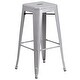 preview thumbnail 24 of 39, 23.75'' Square Metal Indoor-Outdoor Bar Table Set with 2 Square Seat Stools - 27.75"W x 27.75"D x 40"H