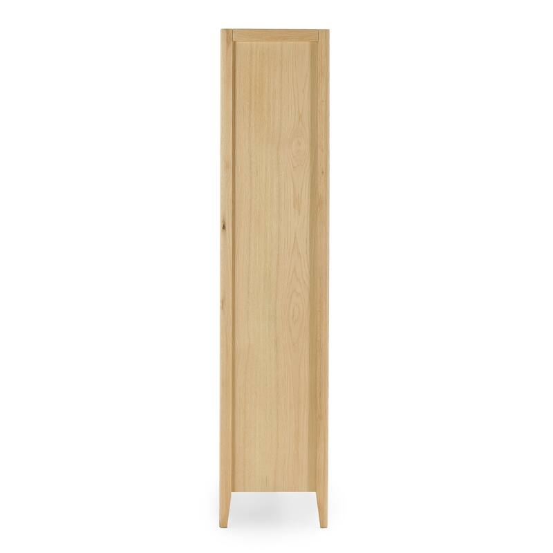Beechgrove Curio Cabinet in Natural Brown by Kosas Home - 39Wx18Dx82H
