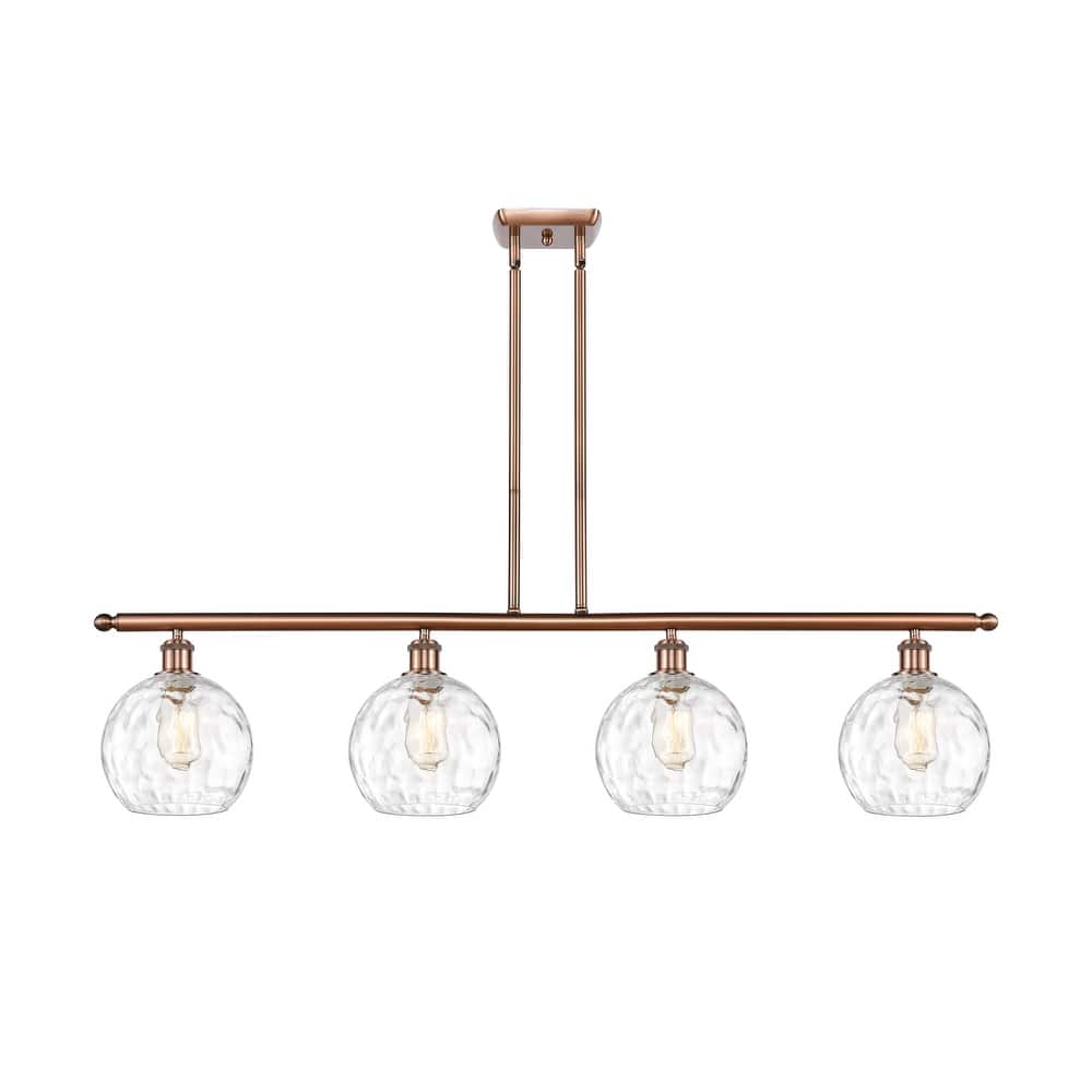 Innovations Lighting Ballston Athens Water Glass - 4 Light 48" Island Light