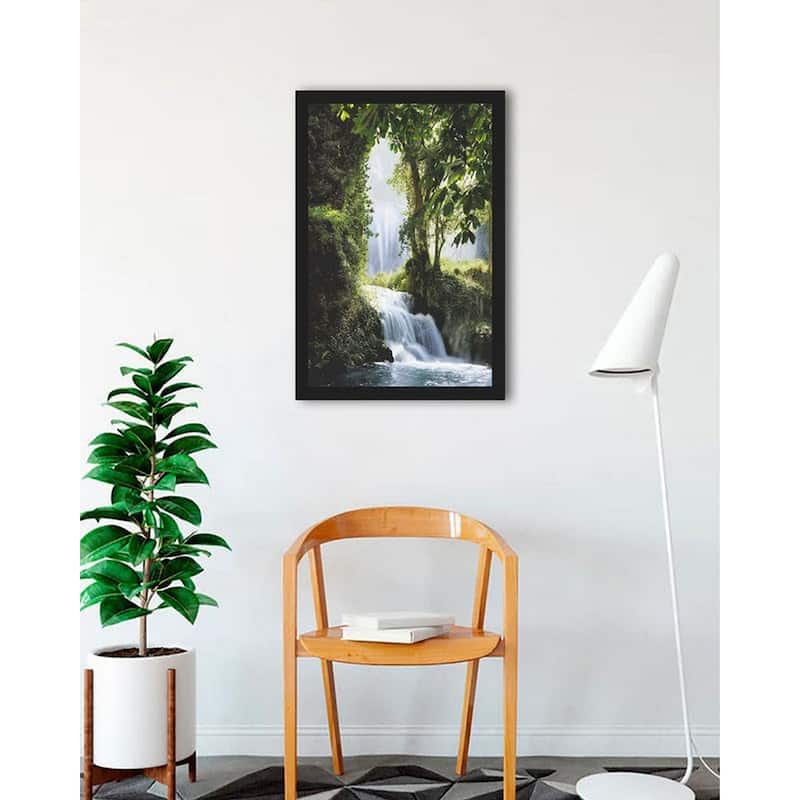 Zaragoza Falls Framed Poster - 24 x 36 Inch