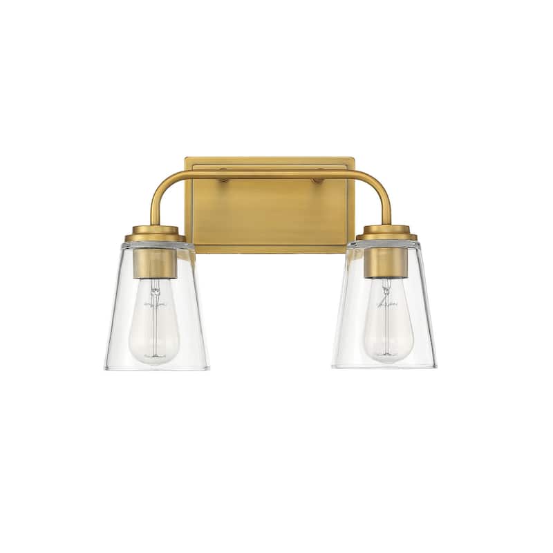Meridian M80043 2 Light 15" Wide Bathroom Vanity Light with Tapered