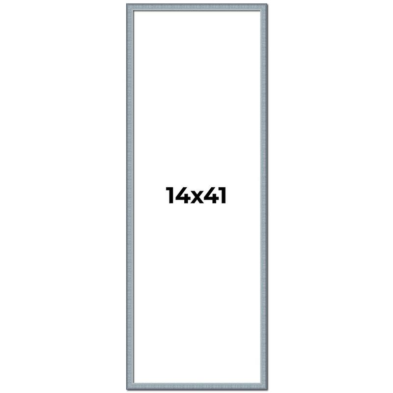 14x41 Frame Rustic Sky Blue Solid Wood Picture Frame | 0.75 Inch