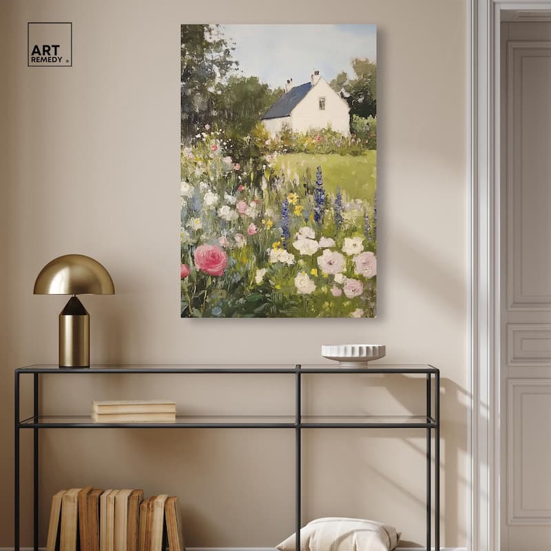 Floral Farmhouse II Canvas by Art Remedy, Gallery Wrapped
