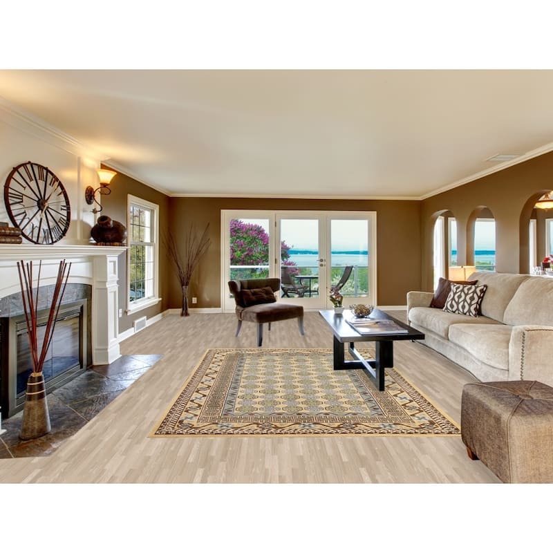 Vegetable Dye Khotan Oriental Wool Area Rug Hand-knotted Office Carpet - 6'4" x 9'4"