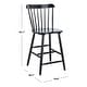 preview thumbnail 50 of 48, SAFAVIEH Galena 24-inch Spindle Farmhouse Counter Stool (Set of 2) - 20"W x 20"D x 38"H