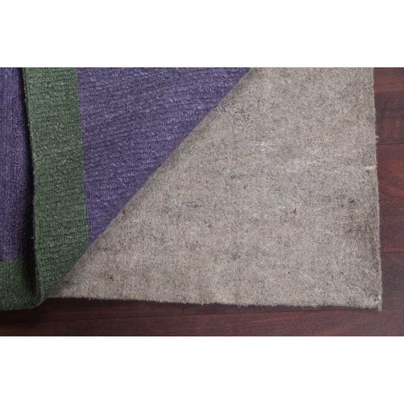 Vegetable Dye Abstract Nepalese Oriental Area Rug Handmade Wool Carpet - 6'2" x 9'3"
