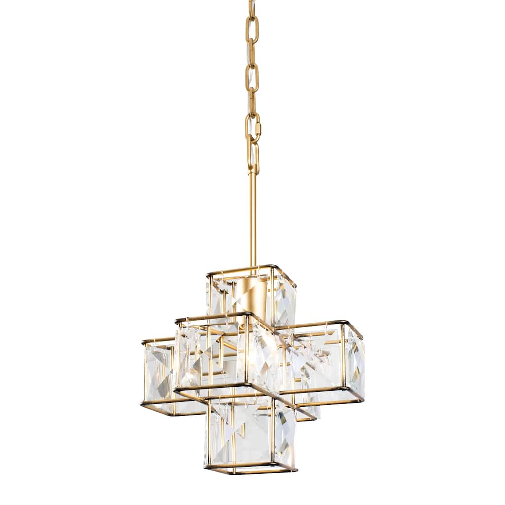 Varaluz Cubic 1-Light Pendant - Calypso Gold