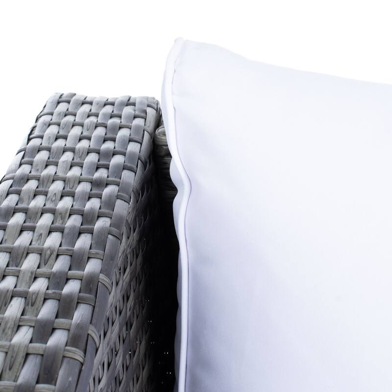 SAFAVIEH Helga Outdoor 4-Piece Conversation Patio Set with Storage - 57"W x 31"D x 26"H