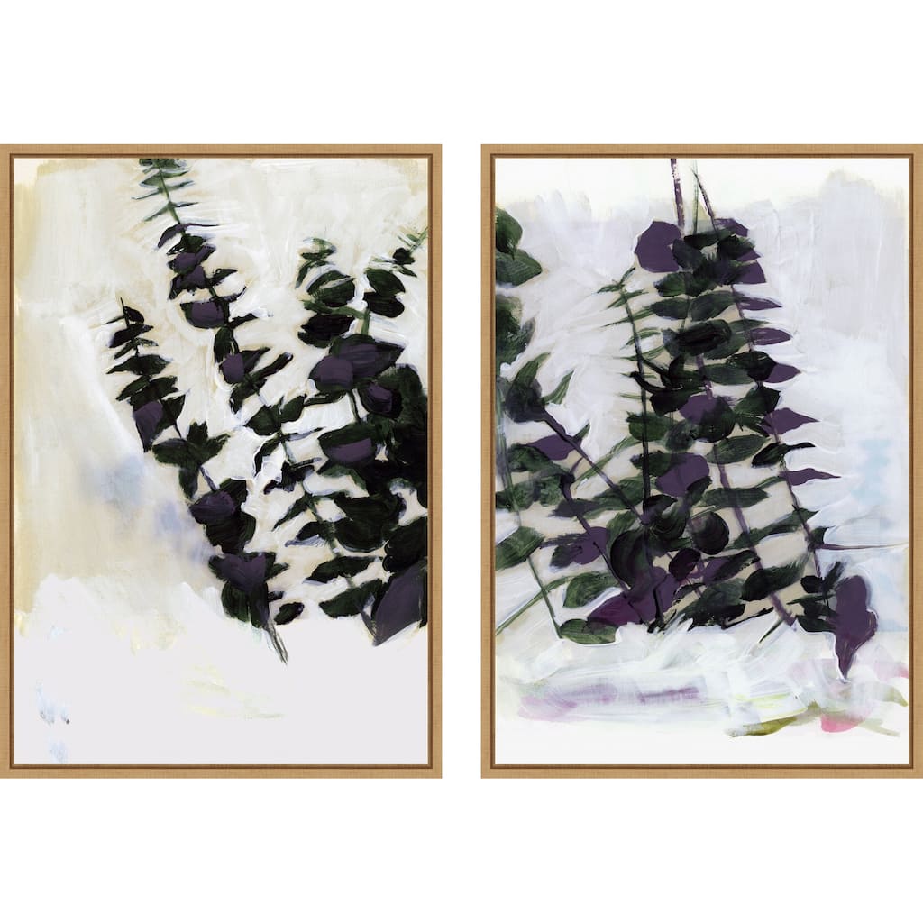 Amanti Art Eucalyptus Painting No. 1 & 2 2 Piece by Cartissi Framed Canvas Wall Art