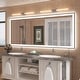 preview thumbnail 13 of 49, Extra Large Black Frame LED Bathroom Vanity Mirror with 3 Years Warranty and UL Certified 88x38