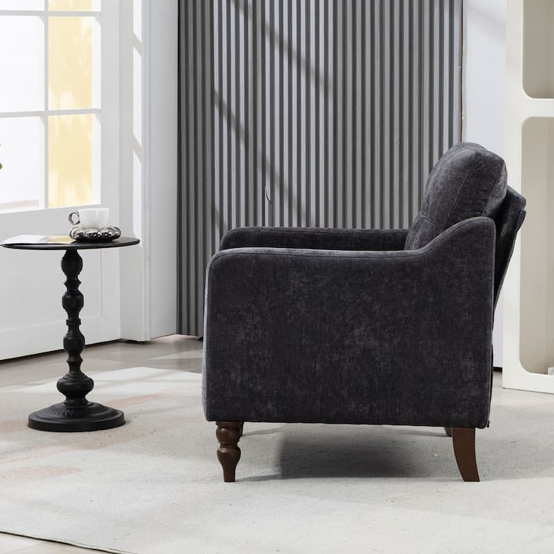 Accent Comfy Chenille Chair w/USB charging port