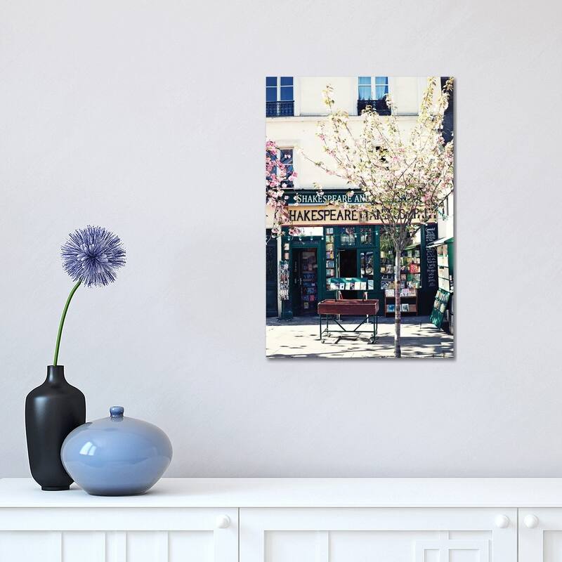iCanvas "Shakespeare And Co" by Caroline Mint Canvas Print - 18x12x1.5