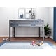 preview thumbnail 24 of 22, JACKPOT Contemporary Low Loft Twin Bed with End Ladder