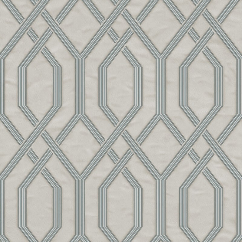 Modern Flocked Geometric Embossed Wallpaper