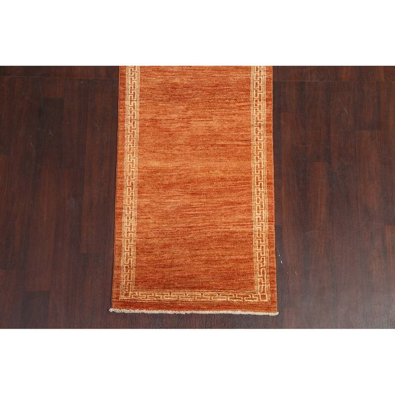 Gabbeh Kashkoli Staircase Runner Rug Hand-knotted Oriental Wool Carpet - 2'8" x 8'10"
