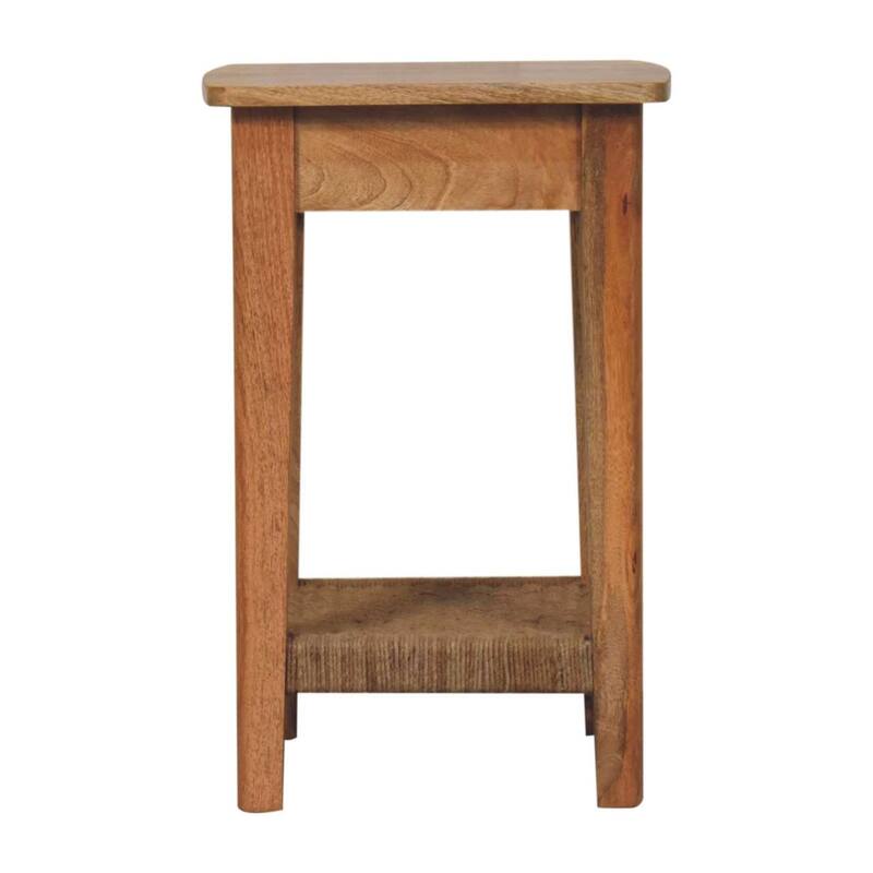 Solid Wood Rope End Table